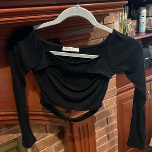 Blue Blush crop top size medium